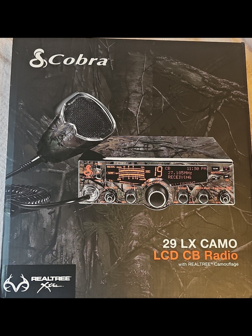 NEW Cobra 29 LX Camo LCD CB Radio w/ Realtree Xtra Camouflage – Factory Sealed